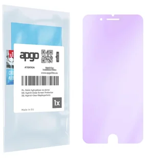 Szkło ochronne na ekran Hybrydowe 9H z filtrem ANTI-BLUE zamiennik hartowanego do Apple iPhone 8 Plus - apgo hybrid ANTI-BLUE Flexible Hybrid... - Szkła hartowane na telefon - miniaturka - grafika 1