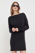 Sukienki - Sisley sukienka kolor czarny mini dopasowana - miniaturka - grafika 1