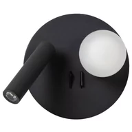 Lampy ścienne - Lampa na ścianę Matiz 77286/02/30 Lucide LED 3,7W+3,8W 3000K czarny biały - miniaturka - grafika 1