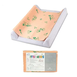 Podkład na przewijak dla niemowląt 50cm x 60cm morelowy podfoliowany 54g Its4kids 40szt - Kosmetyczne akcesoria jednorazowe - miniaturka - grafika 1