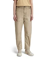 Spodnie damskie - G-STAR RAW Damskie spodnie 3D Fatigue Boyfriend, Beżowy/khaki (Tree House Vintage Gd 9740-d486), 32W - miniaturka - grafika 1