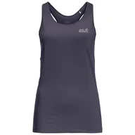 Koszulki sportowe damskie - Damska Koszulka JACK WOLFSKIN NARROWS TANK W 1808571-1388 – Szary - miniaturka - grafika 1