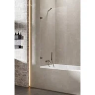 Parawany nawannowe - New Trendy EXK-3517-WP PARAWAN NAWANNOWY AVEXA GUNMETAL BRUSHED 70x150 CZYSTE 6mm ACTIVE SHIELD - miniaturka - grafika 1