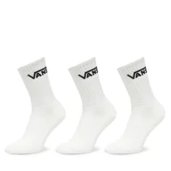 Skarpetki męskie - Zestaw 3 par wysokich skarpet unisex Vans VN000QBV Biały - miniaturka - grafika 1