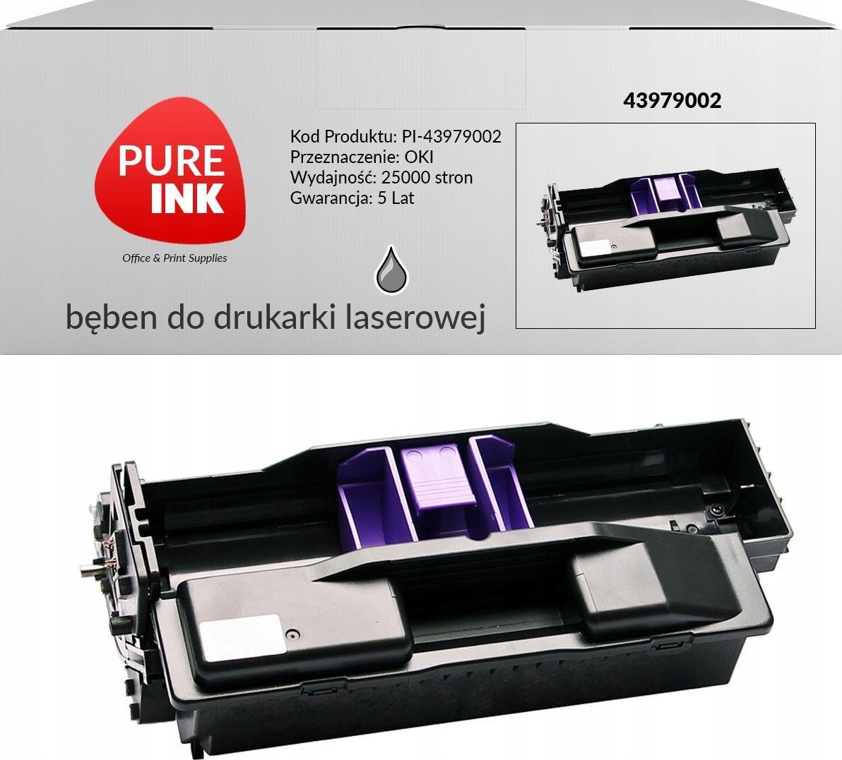 Pureink Bęben Pureink 43979002 do OKI MB460