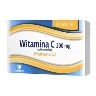 Aflofarm Witamina C 200 mg x 60 draż - Witaminy i minerały - miniaturka - grafika 1