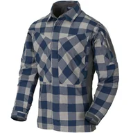 Koszule męskie - Koszula Helikon MBDU Flannel Shirt - Slate Blue Checkered - miniaturka - grafika 1