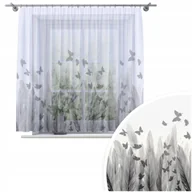 Firany - FIRANA GOTOWA WOAL 200X150 BARWIONA WZÓR NA ŻABKI TAŚMIE FIRANY 199 - miniaturka - grafika 1