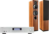 Zestawy stereo - Rotel A14 MkII srebrny) + Tesi 561 orzech) - miniaturka - grafika 1