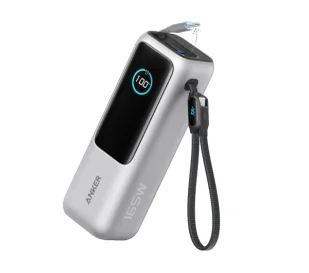 Anker Ultra-Fast (A1695H41 25000mAh 165W Wbudowany kabel USB-C Srebrny - Powerbanki - miniaturka - grafika 1