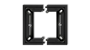 Karlik elektrotechnik DECO Puszka natynkowa pojedyncza składana DECO czarny mat 12DPU-1 12DPU-1 - Gniazdka elektryczne - miniaturka - grafika 1