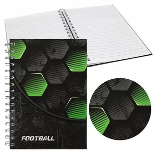 Football Notes na spirali, kołonotes A5 twarda oprawa - Szkolne artykuły papiernicze - miniaturka - grafika 1