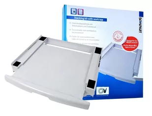 ŁĄCZNIK PRALKI I SUSZARKI Z PÓŁKĄ SCANPART DO URZĄDZEŃ ELECTROLUX I AEG - Akcesoria i części do pralek i suszarek - miniaturka - grafika 1