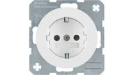 Gniazdka elektryczne - Hager Polo sp. z o.o. Berker R.1/R.3 Gniazdo pojedyncze Schuko 16A 250V białe 47432089 - miniaturka - grafika 1