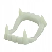 Dodatki do strojów karnawałowych - Zęby wampira Halloween kły sztuczna szczęka 1 szt. - miniaturka - grafika 1