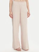 Piżamy damskie - Tommy Hilfiger Spodnie piżamowe UW0UW05776 Beżowy Relaxed Fit - miniaturka - grafika 1