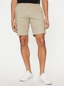Spodenki męskie - Calvin Klein Szorty materiałowe K10K114071 Beżowy Slim Fit - miniaturka - grafika 1