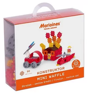 Mario-Inex Klocki Waffle mini - Strażak zestaw średni 5_767716 - Klocki - miniaturka - grafika 1