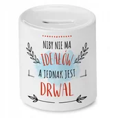 Skarbonki - Skarbonka Dla Drwala na Urodziny na Prezent z Nadrukiem ze Zdjęciem + Opakowanie na prezent (wzór 02) - miniaturka - grafika 1