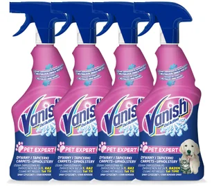 Vanish Pet Zestaw Na Zabrudzenia Po Zwierzętach Spray Cytrynowy 4 X 500Ml - Środki do dywanów i tapicerki - miniaturka - grafika 1