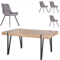 Stoły z krzesłami - Zestaw Stół Yohann + Krzesła K-279 Halmar 4 - miniaturka - grafika 1