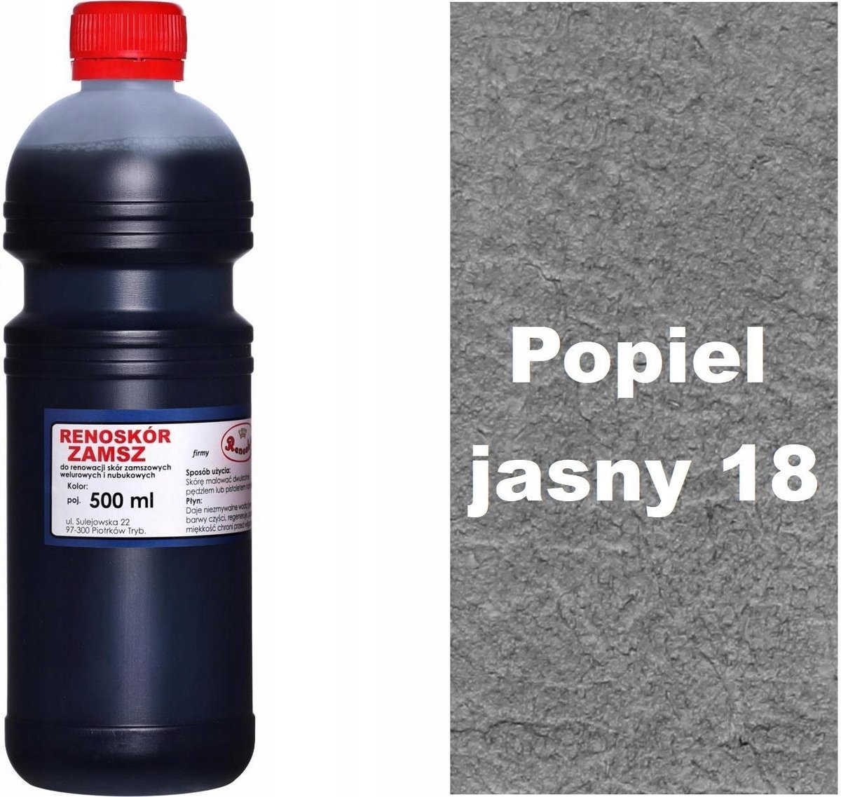 G13-05 POPIEL JASNY FARBA RENOSKÓR DO RENOWACJI SKÓRY ZAMSZU NUBUKU WILBRA