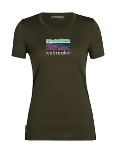 Koszulka damska Icebreaker  Tech Lite II SS Tee Trailhead Loden M - Koszulki i topy damskie - miniaturka - grafika 1