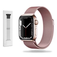 Akcesoria do smartwatchy - Metalowa Bransoletka Opaska Apple Watch ( 38 / 40 / 41 MM ) różowa - miniaturka - grafika 1