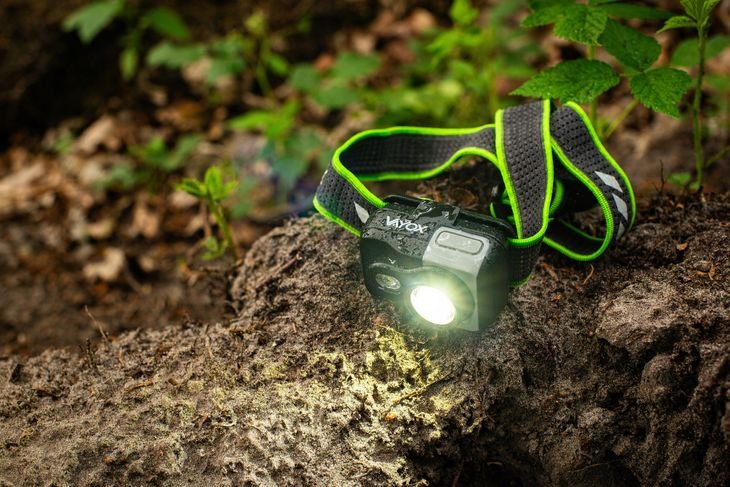 Vayox Latarka Czołowa Led Zoom Akumulatorowa Lekka Czołówka Usb-c 800lm Pro