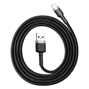 Baseus Cafule USB do Lightning 1,5A 2m szaro-czarny - Kable USB - miniaturka - grafika 1