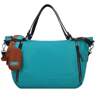 Torebki damskie - Desigual Torebka 29 cm turquoise 22SAXPAC-5013 - grafika 1