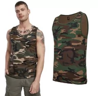 Odzież taktyczna i umundurowanie - Koszulka BRANDIT Tank Top Woodland - miniaturka - grafika 1