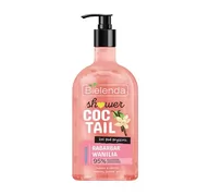 Kosmetyki do kąpieli - Bielenda Shower Coctail relaksujący żel pod prysznic rabarbar + wanilia 400 ml - miniaturka - grafika 1