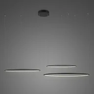 Lampy sufitowe - Altavola Design Ledowe Okręgi lampa wisząca 91W czarna LA075/CO3_100_in_4k_black_dimm - miniaturka - grafika 1