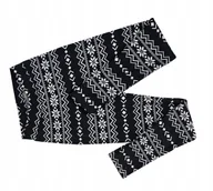 Legginsy - Legginsy Damskie Ocieplane Futrem Getry Zimowe Leginsy Wysoki Stan R S/M - miniaturka - grafika 1
