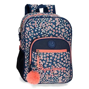 Pepe Jeans Leslie plecak szkolny, regulowany, niebieski, 30 x 40 x 12 cm, poliester, 14,4 l - Plecaki - miniaturka - grafika 1