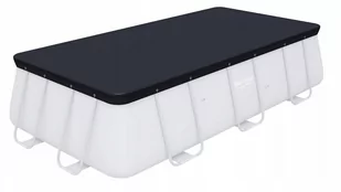 Bestway 58232-19 Flowclear plandeka okryciowa PCW 396x185 cm basen ze stali nierdzewnej 404x201x100 cm i 412x201x122 cm, szara - Baseny ogrodowe - miniaturka - grafika 2