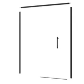 Akcesoria do armatury i ceramiki - Sensea Profile drzwi przesuwnych prysznicowych czarne Remix 180x195 cm - miniaturka - grafika 1