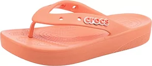 Crocs Klasyczne klapki damskie, sandały na koturnie, Papaja, 41/42 EU - Sandały damskie - miniaturka - grafika 1