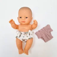 Domki dla lalek - Bawełniane eko pieluszki dla lalek Miniland Baby 21cm - miniaturka - grafika 1