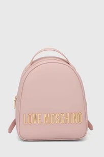 Love Moschino plecak damski kolor różowy mały z aplikacją JC4197PP1LKD0000 - Plecaki - miniaturka - grafika 1