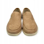 Mokasyny męskie - Mokasyny męskie zamszowe Old Money 43 - miniaturka - grafika 1