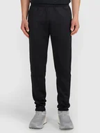 Spodnie sportowe męskie - 4F Spodnie dresowe w kolorze czarnym - miniaturka - grafika 1