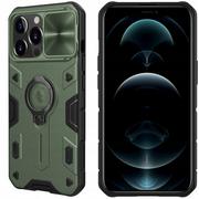 Etui i futerały do telefonów - Nillkin Obudowa dla telefonów komórkowych CamShield Armor na Apple iPhone 13 Pro Zielony - miniaturka - grafika 1