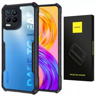 Etui Pancerne Spacecase Beetle Przezroczyste Plecki Case Pokrowiec Obudowa Realme 8/8 Pro Czarny - Etui i futerały do telefonów - miniaturka - grafika 1