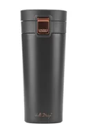 Kubki termiczne - Vialli Design Vialli Design Kubek termiczny w kolorze czarnym - 400 ml - miniaturka - grafika 1