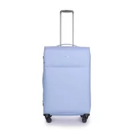 Walizki - Stratic Light + walizka z miękką obudową, walizka podróżna na kółkach, bagaż podręczny, zamek TSA, 4 kółka, możliwość rozszerzenia, jasnoniebieski, 79 cm, L Długi - miniaturka - grafika 1