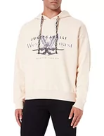 Bluzy męskie - Just Cavalli Bluza męska, 108 kość słoniowa, XXXL - miniaturka - grafika 1