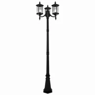 Lampy ogrodowe - Miami lampa stojąca ogrodowa 3xE27 czarna K-8223 - miniaturka - grafika 1