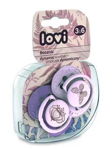 Lovi Smoczek silikonowy Botanic Girl 3-6m, 2x - Smoczki uspokajające - miniaturka - grafika 2